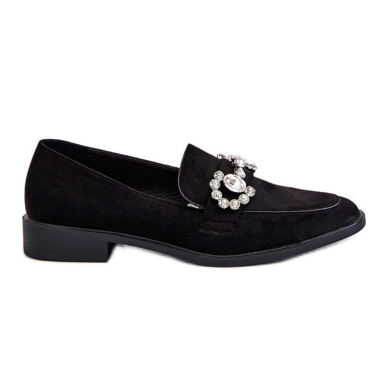PS1 Elegant svart mocka Loafers Aliya