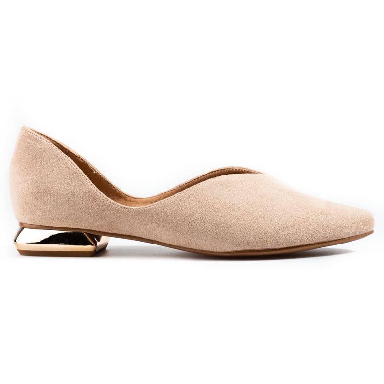 W. Potocki Ballerinor i mocka för kvinnor Potocki beige