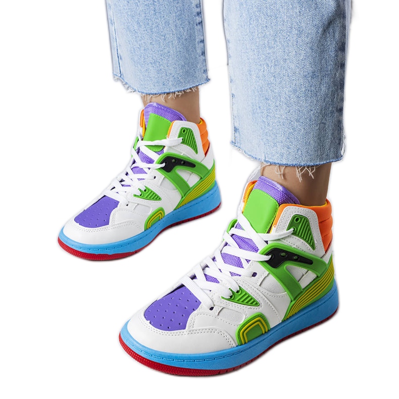 Gröna sneakers från Marjorie vit