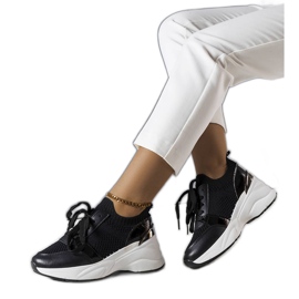 Svarta wedge sneakers från Ann