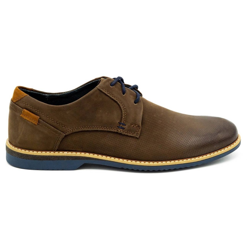 KOMODO Casual läder herrskor 859L brun