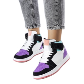 Lila high-top sneakers från Kari violett