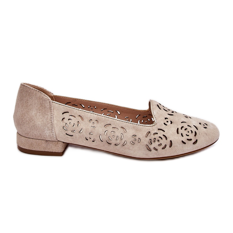 Genombrutna Loafers Sergio Leone BL627 Beige
