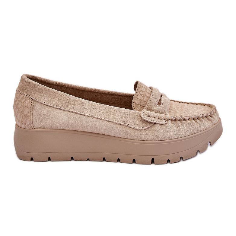 Lemar Mocka Platform Loafers Light Beige Milana