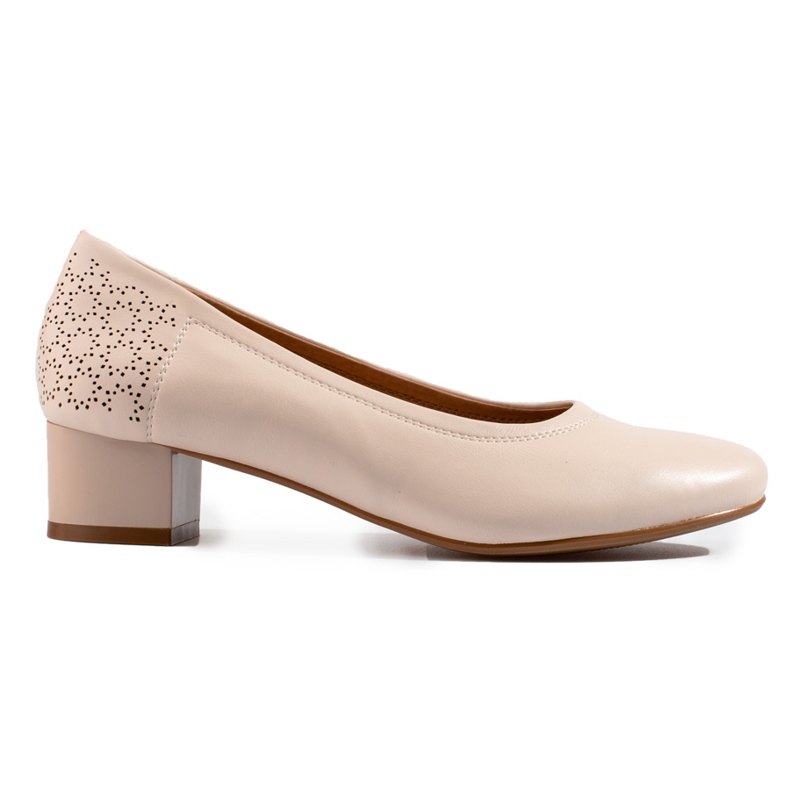 W. Potocki Kvinnors lågklackade pumps Potocki beige