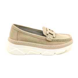 Lädermockasiner Filippo DP4552/23 beige