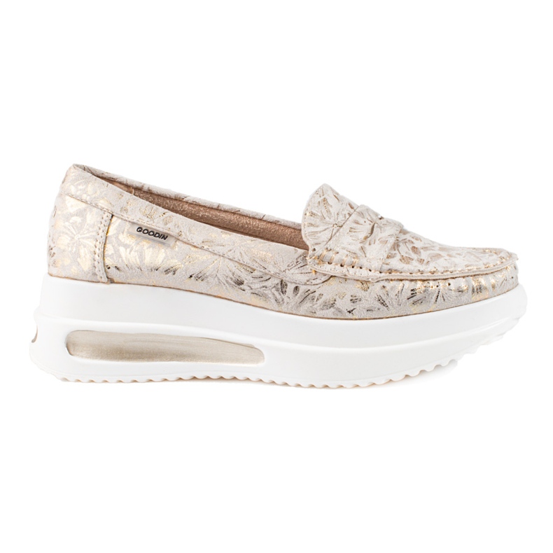 Shelovet chunky loafers för kvinnor beige