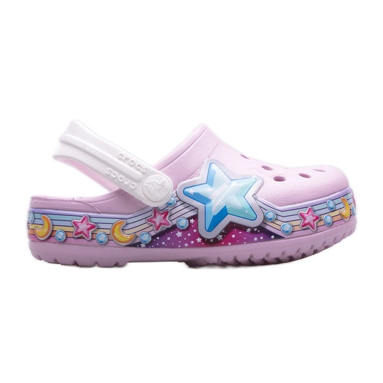Träskor CROCS Fl Star Band Clog Kids 207075-6GD rosa