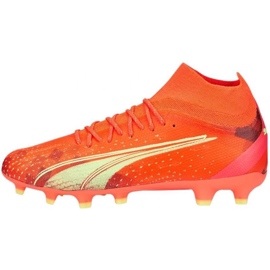 Puma Ultra Pro FG/AG M 106931 03 fotbollsskor orange apelsiner och röda