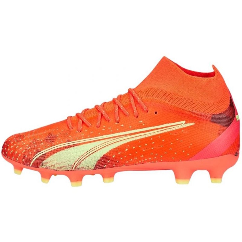 Puma Ultra Pro FG/AG M 106931 03 fotbollsskor orange apelsiner och röda