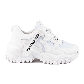 Seastar Shelovet vita sneakers för kvinnor med tjock sula