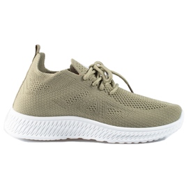 Shelovet gröna sportskor i textil