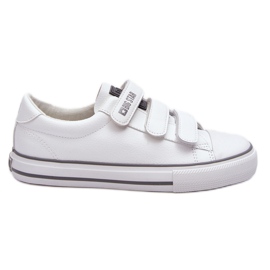 Klassiska kardborre sneakers Big Star LL274A205 Vit