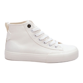 Damer Big Star Tyg High Top Sneakers LL274445 Vit