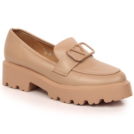 Vinceza 16380 beige högklackat dam och platåskor