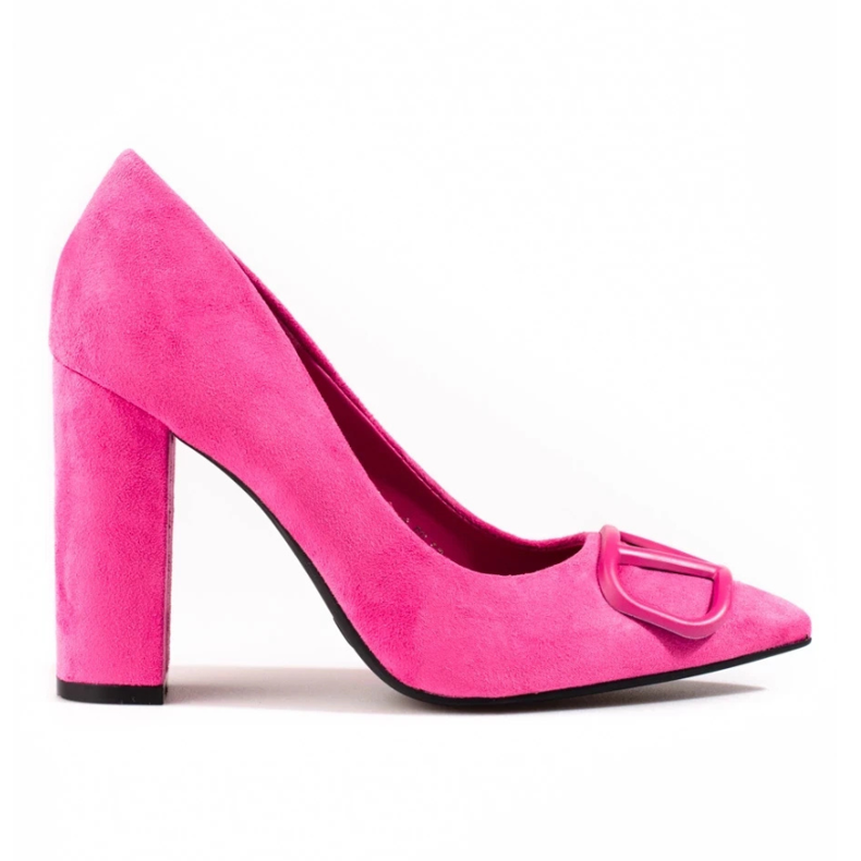 Vinceza fuchsia pumps i mocka för kvinnor rosa