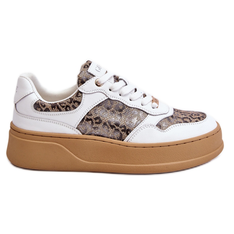 Bekväma sportskor för kvinnor GOE LL2N4052 Vit-Beige