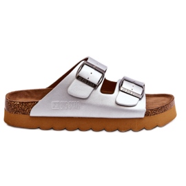 Klassiska Big Star Tofflor för kvinnor LL274476 Silver