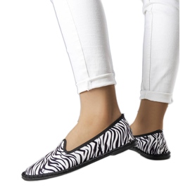 Ballerinor med djurtryck från Ermengardi vit