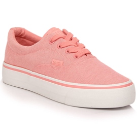 Rosa platåsneakers för kvinnor Big Star LL274147
