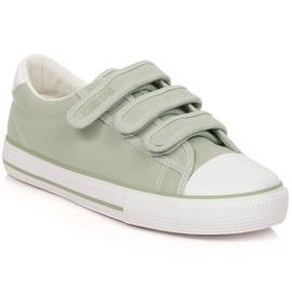 Kardborreskor damsneakers gröna Big Star LL274A202