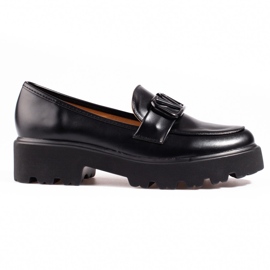 Vinceza damskor gjorda av svart ekoläder