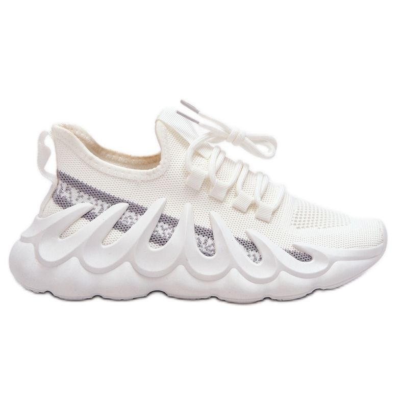 PG1 Fashionabla socksneakers för kvinnor Vita Daxo