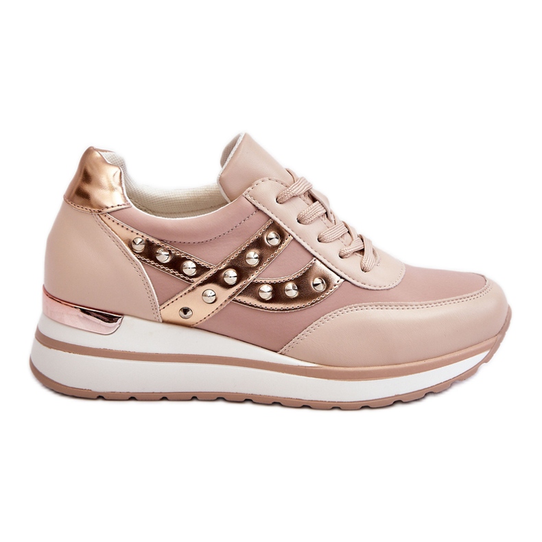 Naken Adley Studded Trainers beige