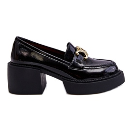 S.Barski Fashionabla pumps med massiva klackar svart Imani