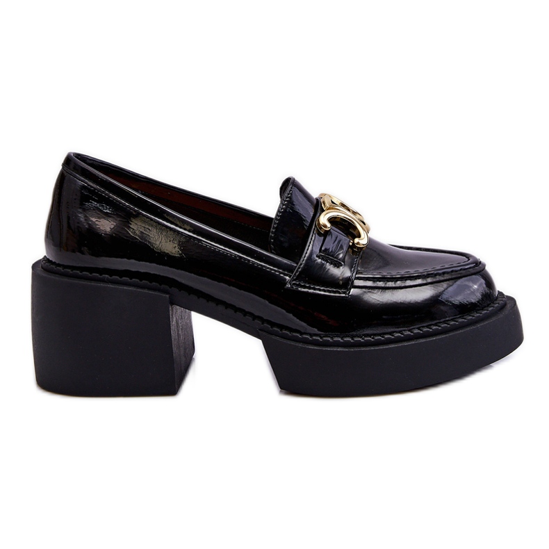 S.Barski Fashionabla pumps med massiva klackar svart Imani