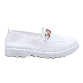 Alena Slip-On Sneakers för kvinnor med Vit utsmyckning