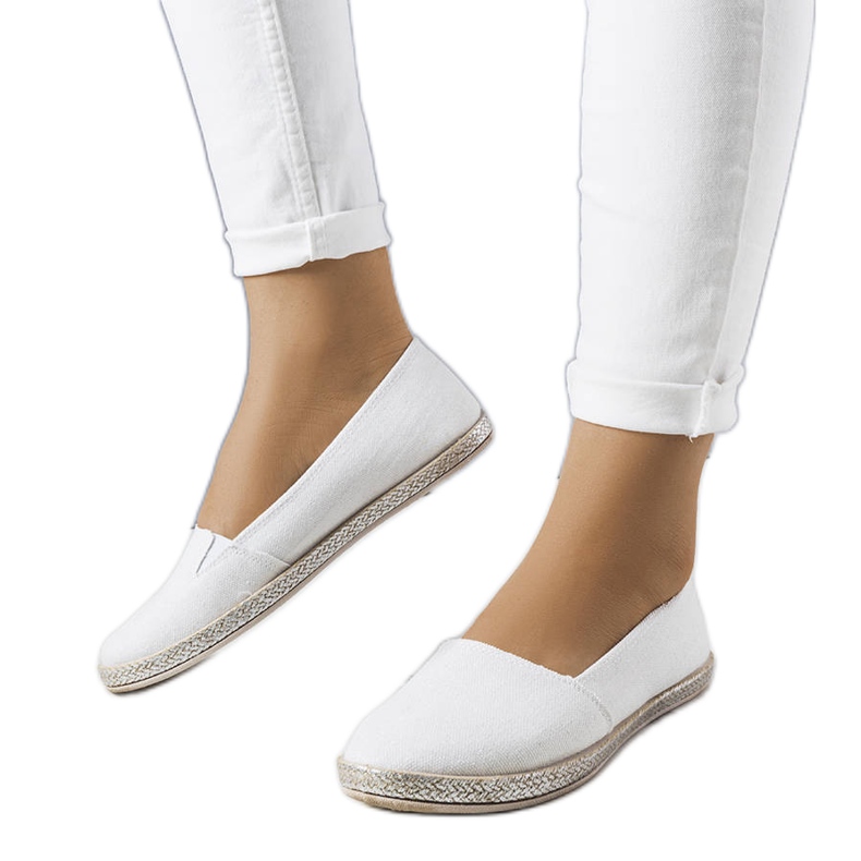 Vita glitter espadrilles från Margaret