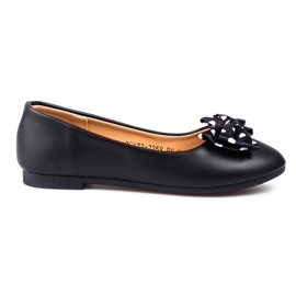 Flickballerinor Vinceza med svart rosett