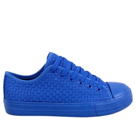 Sears Blue enfärgade sneakers blå
