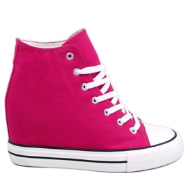 BM High wedge sneakers Corina Fuchsia rosa