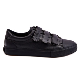 Klassiska kardborre sneakers Big Star LL274A206 Svart