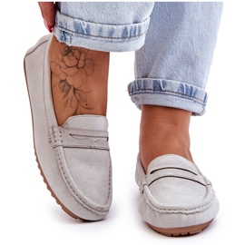 FC3 Klassiska Loafers i mocka för kvinnor, grå Ivana