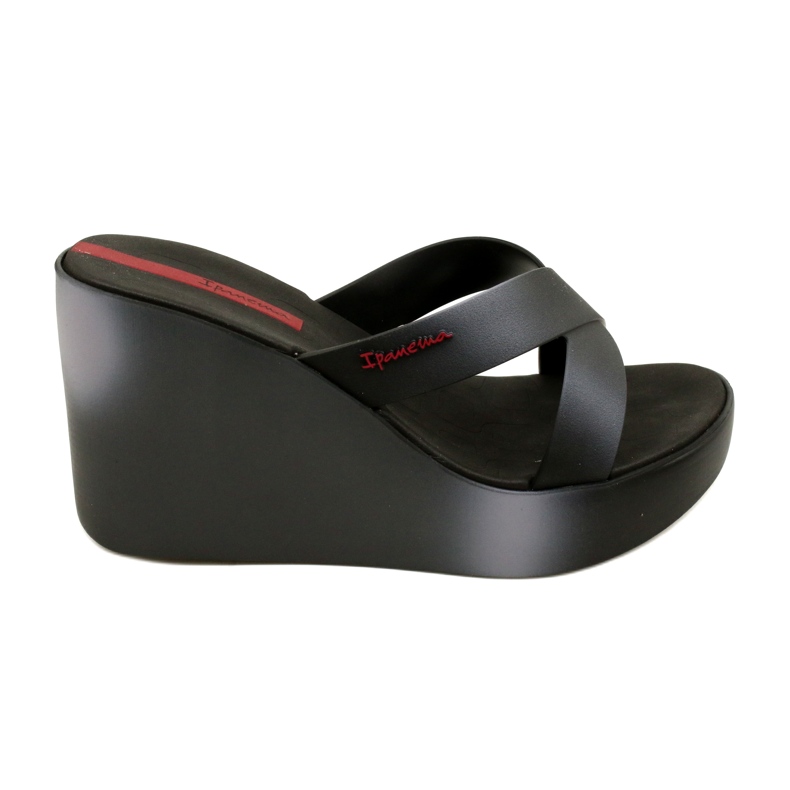 Wedge tofflor Ipanema 83423 Colore Fem AI975 Svart/Grå