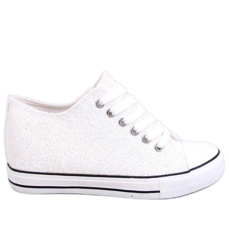 PA1 Glitter wedge sneakers Marble White vit