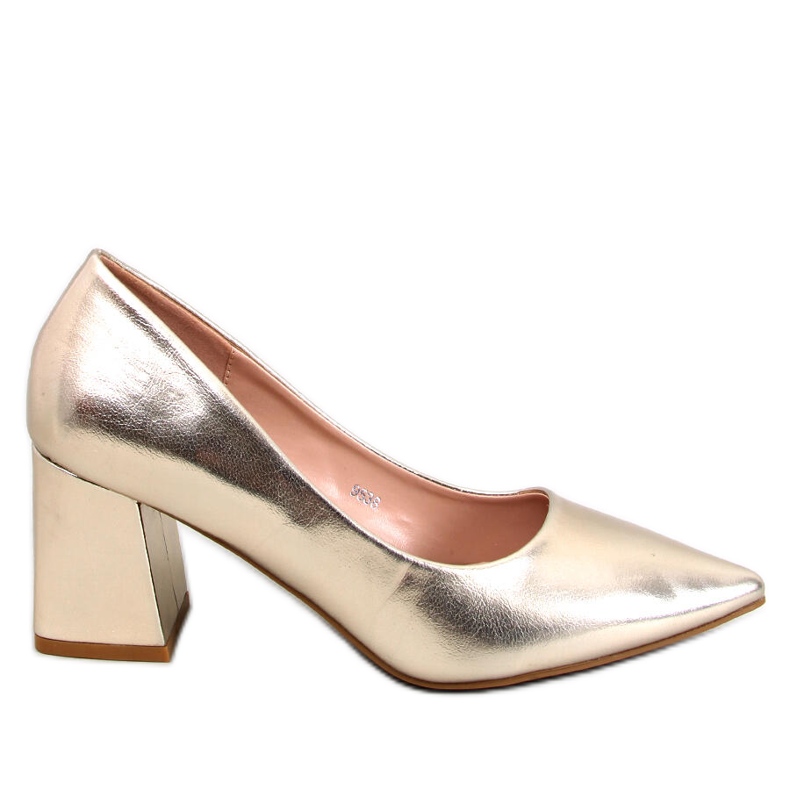 PA1 Althea Gold pumps med hög klack gyllene