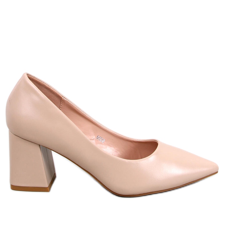 PA1 Althea Beige pumps med hög klack