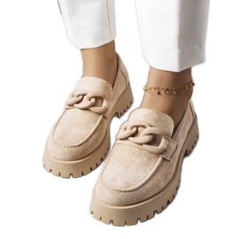 PA1 Beige herrar dekorerade med en Arpin-kedja