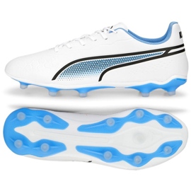 Puma King Match FG/AG M 107257 01 fotbollsskor vit vit