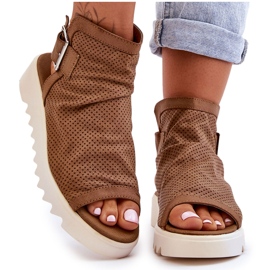 BM Dam Camel Adonis Stövelsandaler brun