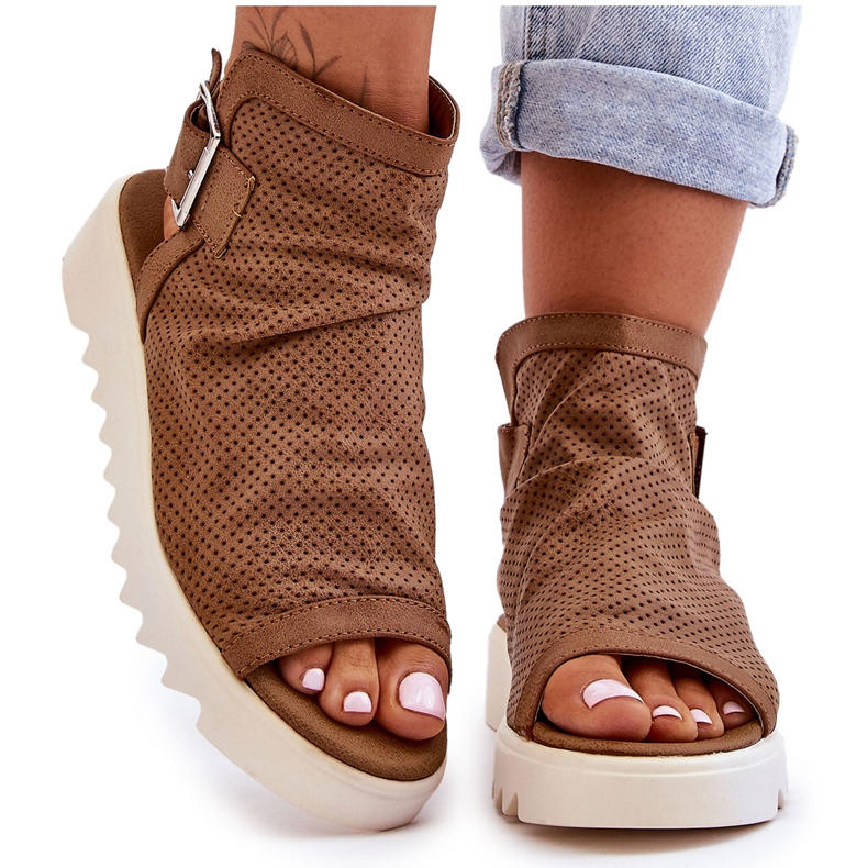 BM Dam Camel Adonis Stövelsandaler brun