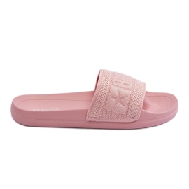 Fashionabla Big Star-tofflor för kvinnor LL274A157 ljusrosa