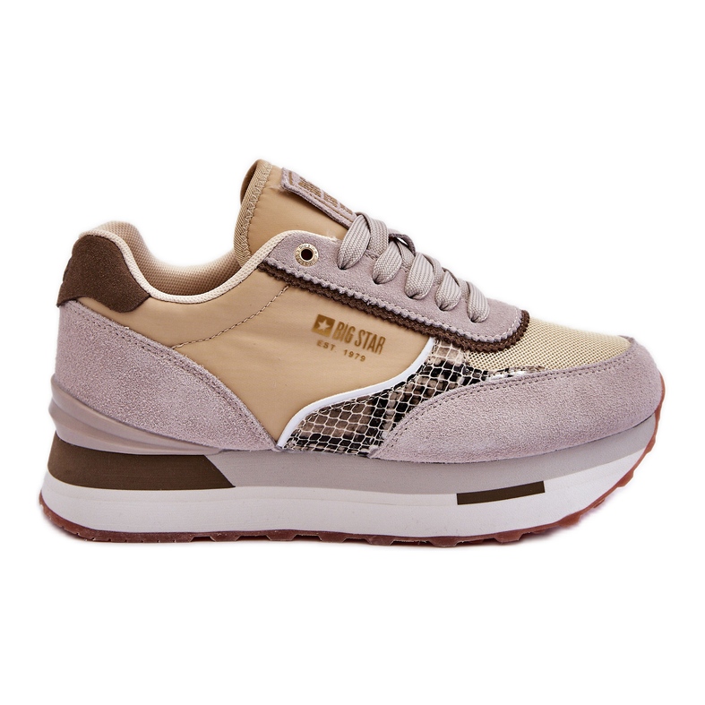Fashionabla sneakers Memory Foam System Big Star LL274364 Beige