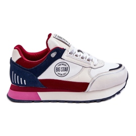 Sneakers Memory Foam System Big Star LL274369 Vit-Röd