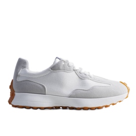 Dorolis grå herrsneakers vit