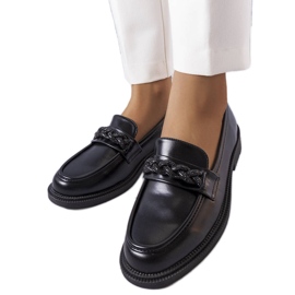 BM Svarta eleganta loafers med strass från Colette